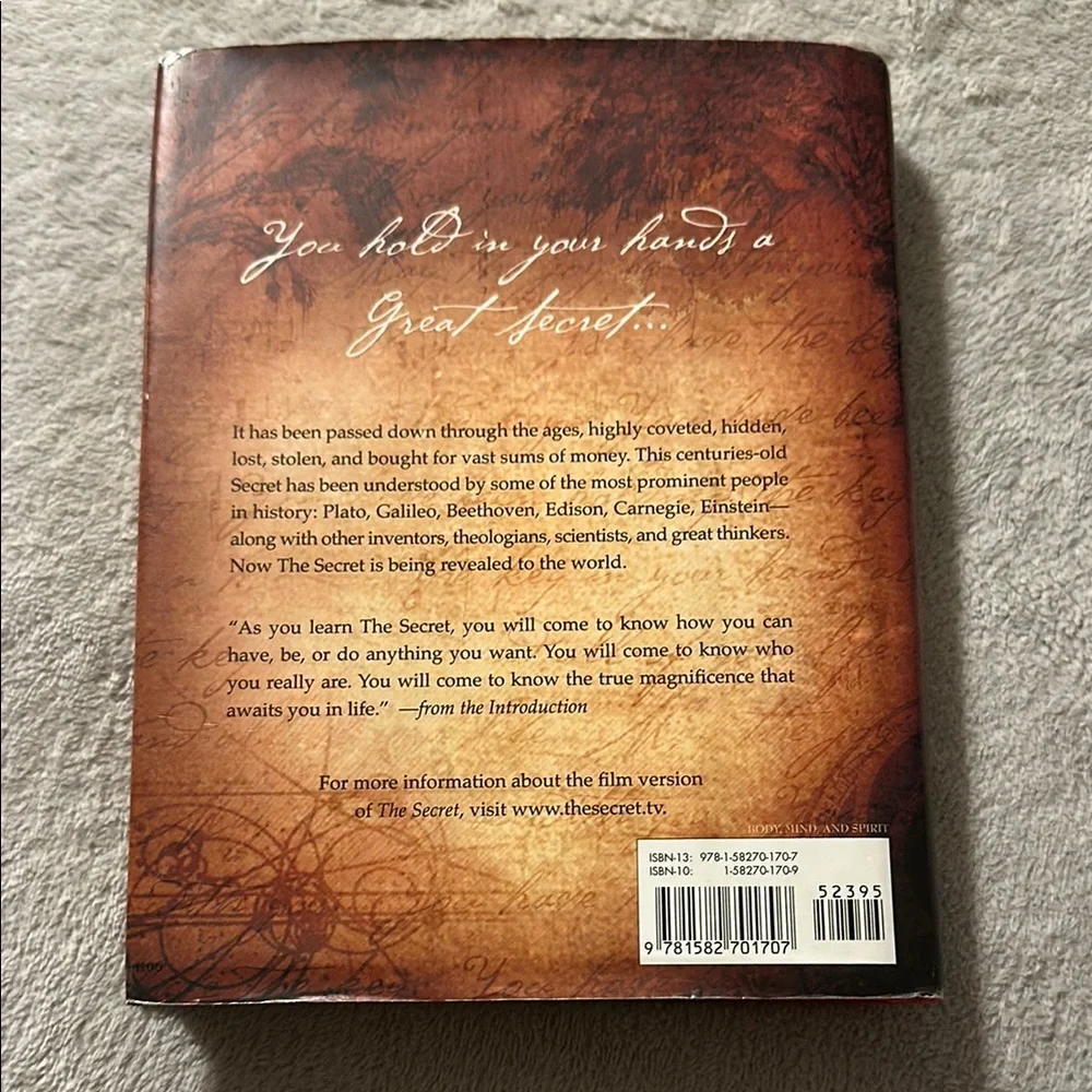 The Secret by Rhonda Byrne - Brown Hardcover